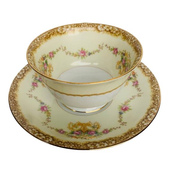 1933 Noritake China Teacup & Saucer - Picture 4 of 14